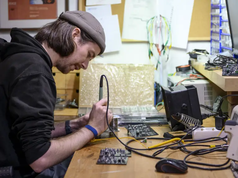 Loeten einer Platine